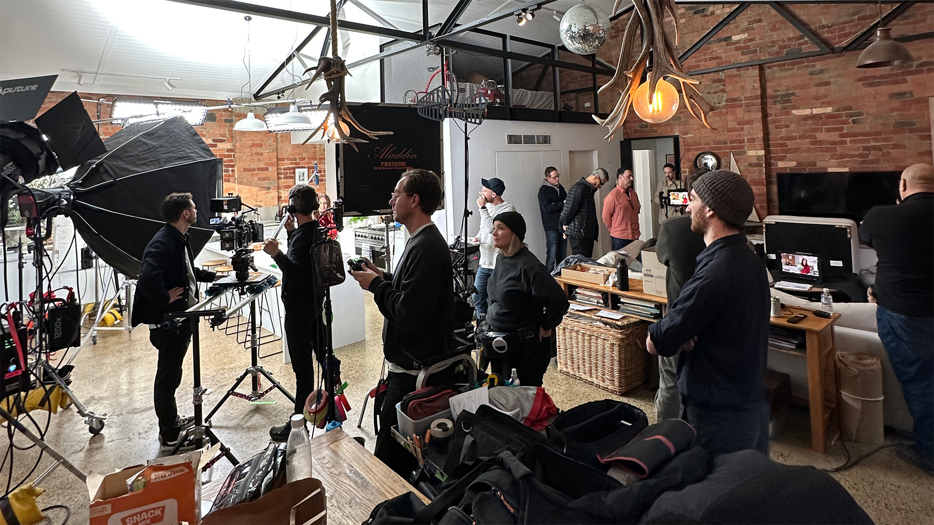 Behind the scenes, Borg's Pastry shoot