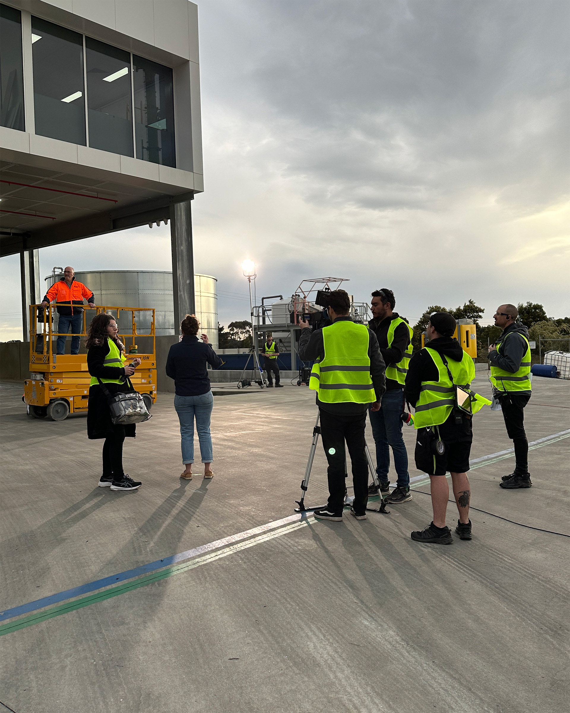 Behind the scenes, Haymes Paint shoot